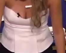 chicks in the office barstool tits - cleavage downblouse